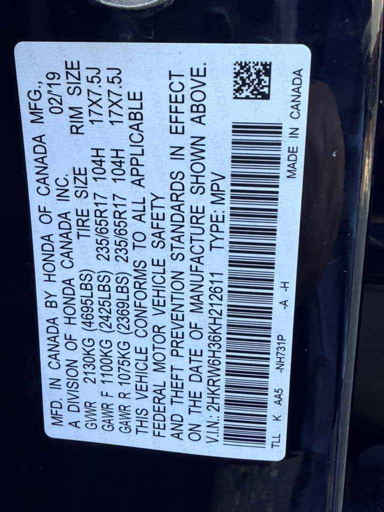 2019 Honda CRV LX - Image 31
