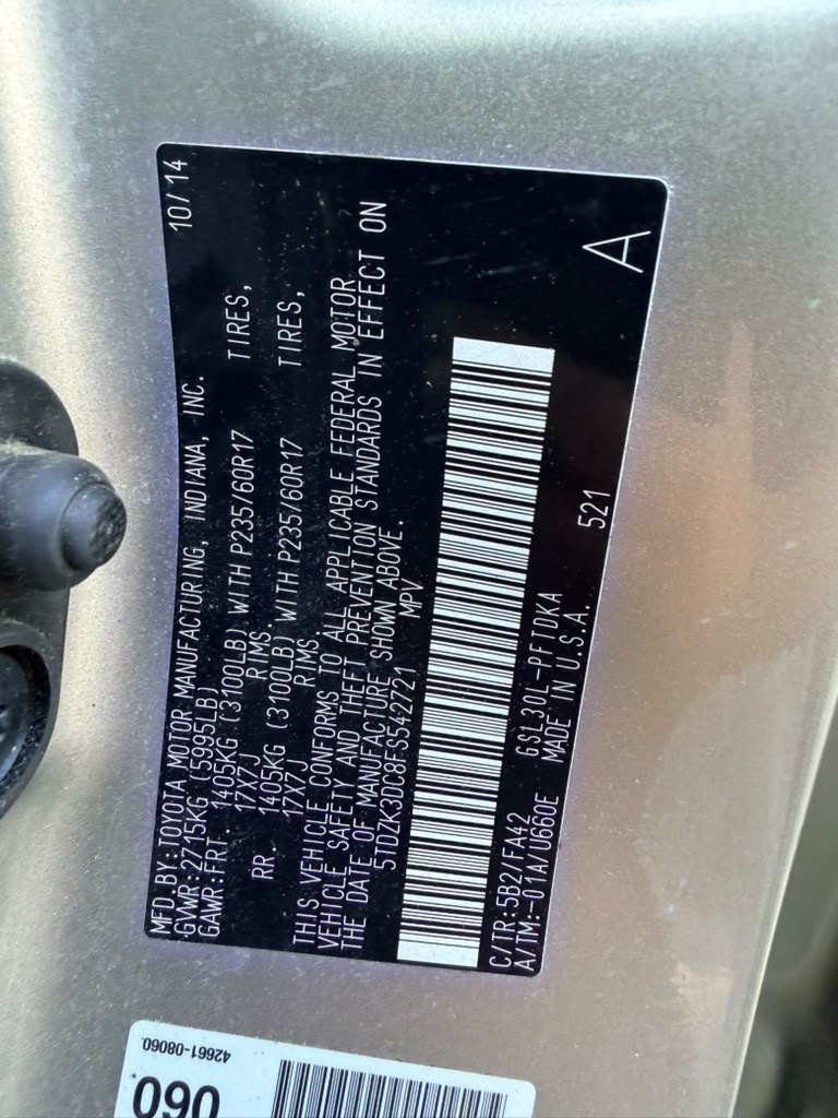 2015 Toyota Sienna L 7-Passenger - Image 31